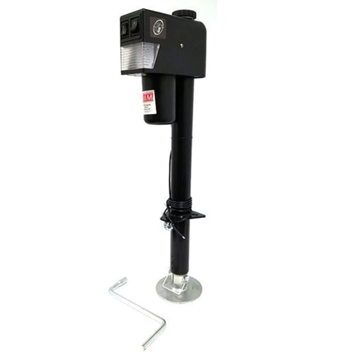 3,500 lb. Black Electric Trailer Jack with Drop Leg Y6385