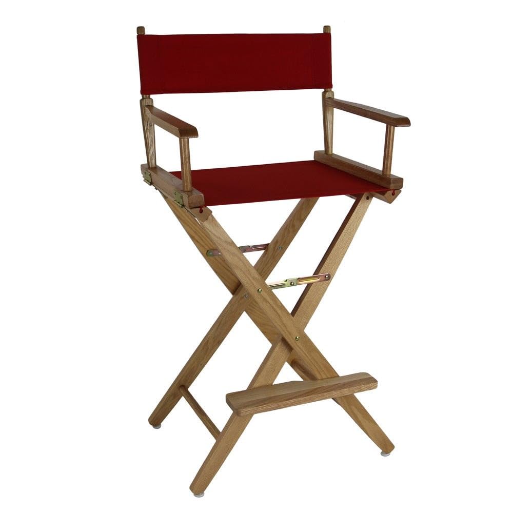 Extra-Wide Bar Height Director's Chair Black Canvas M6772