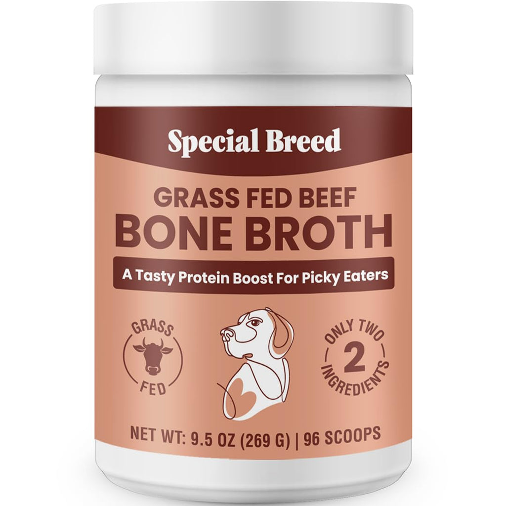 Grass Fed Beef Bone Broth Powder for Dogs and Cats 9.5oz I180233