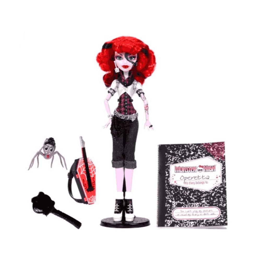 Monster High Operetta Doll with Doll Stand, Diary, and Pet Spider J315622
