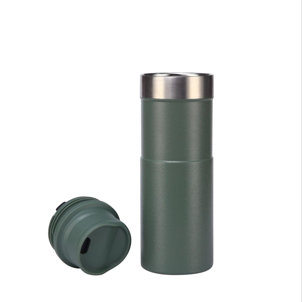 16oz Stainless Steel Insulated Travel Mug with Trigger Lid A8626