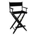Extra-Wide Bar Height Director's Chair Black Canvas M6772