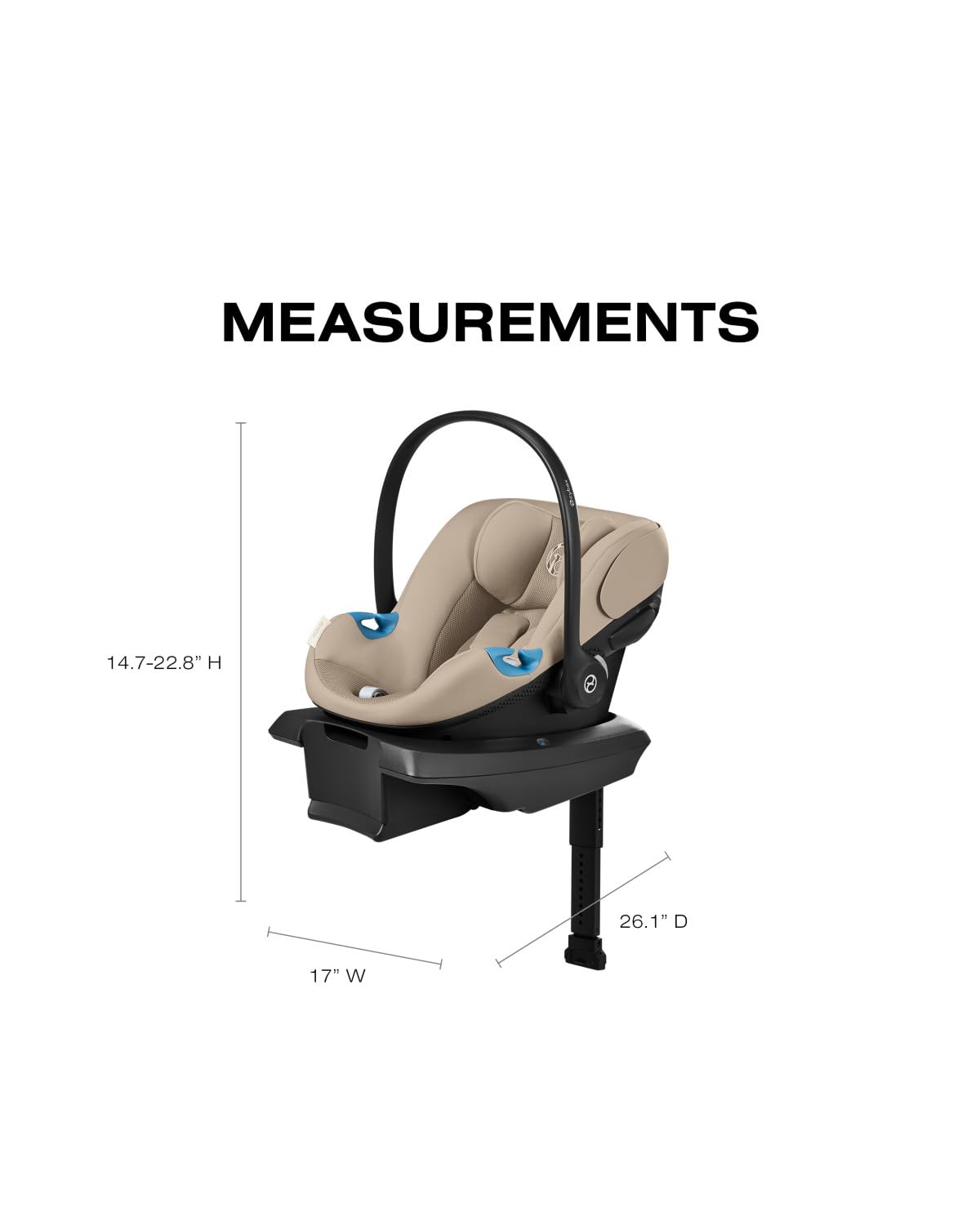 2-in-1 Baby Stroller + Car Seat Combo Almond Beige L5465
