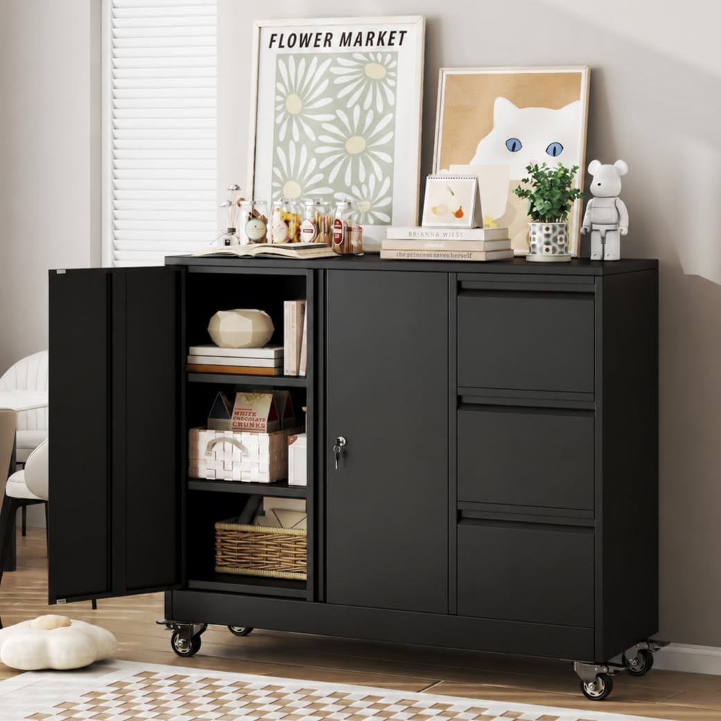 3 Drawer Rolling File Cabinet P18784