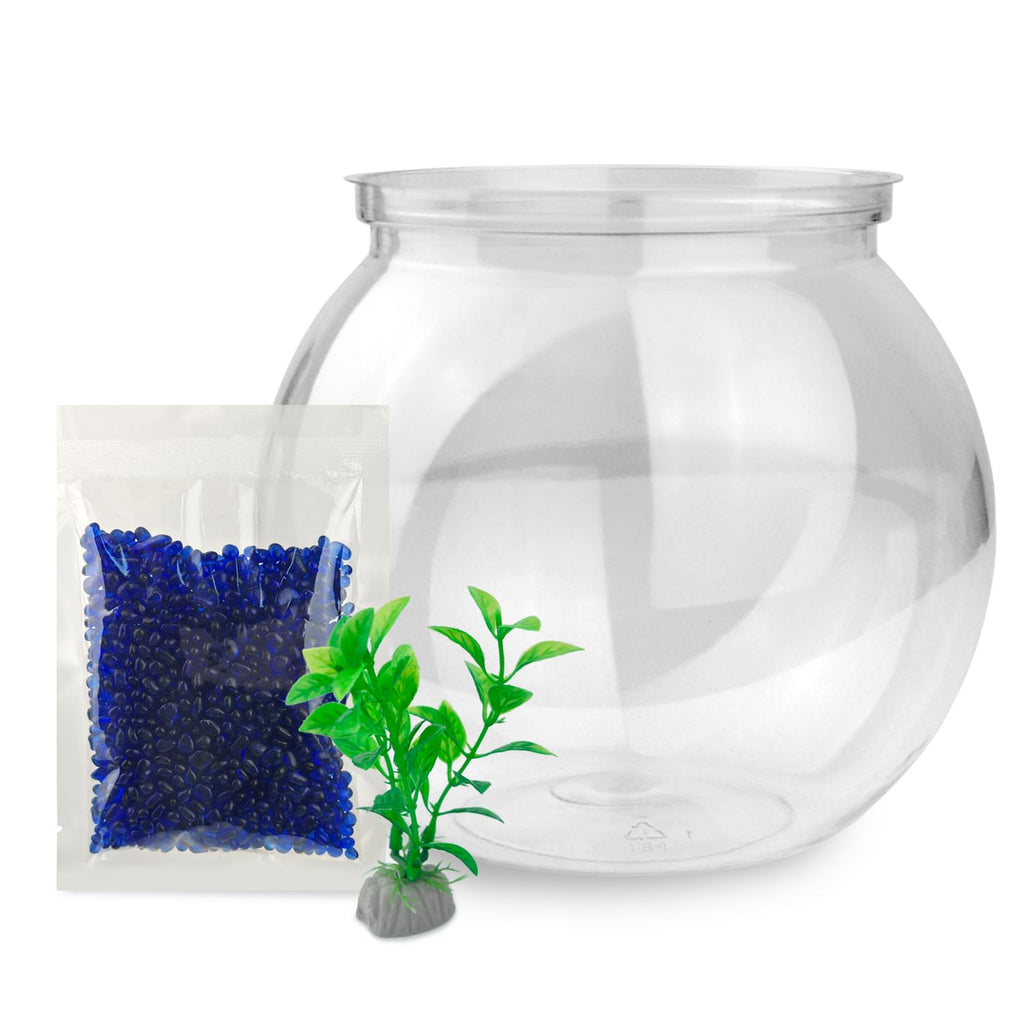 Mini Plastic Aquarium Starter Kit, 0.8 Gallon Fish Tank J77901
