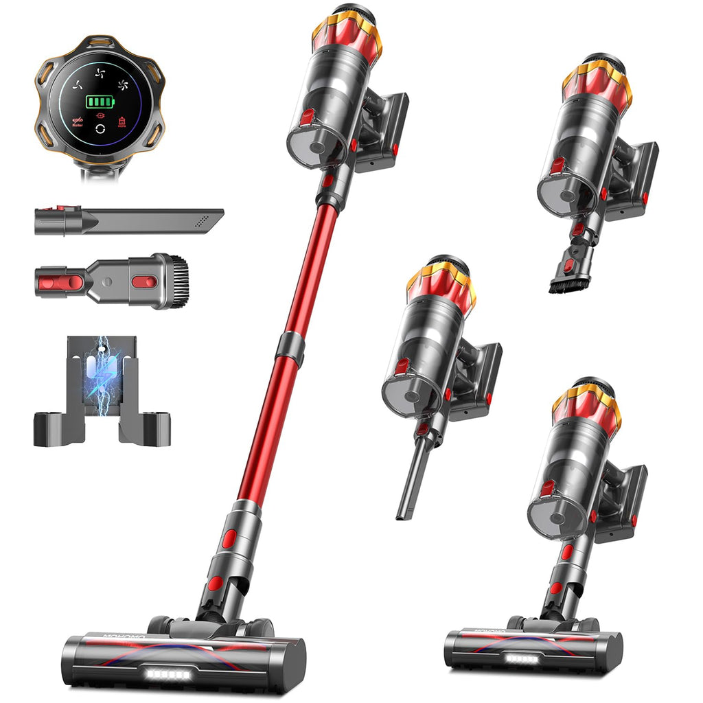 Cordless Stick Vacuum Cleaner 650W 55KPa Red B25377