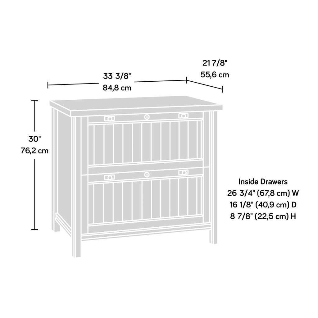 2 Drawer Lateral File Cabinet with Lock Q312