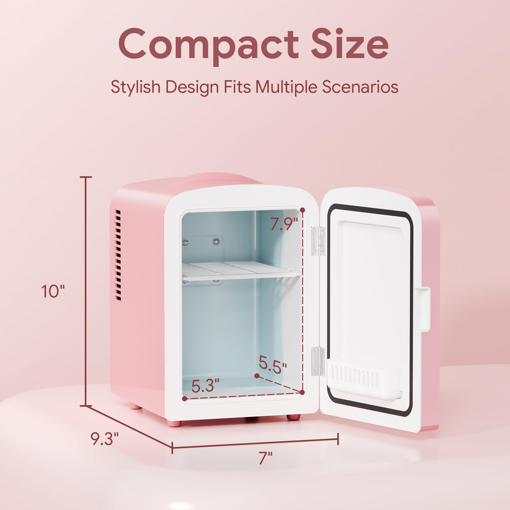 4L Mini Skincare Fridge with LED Mirror T9853