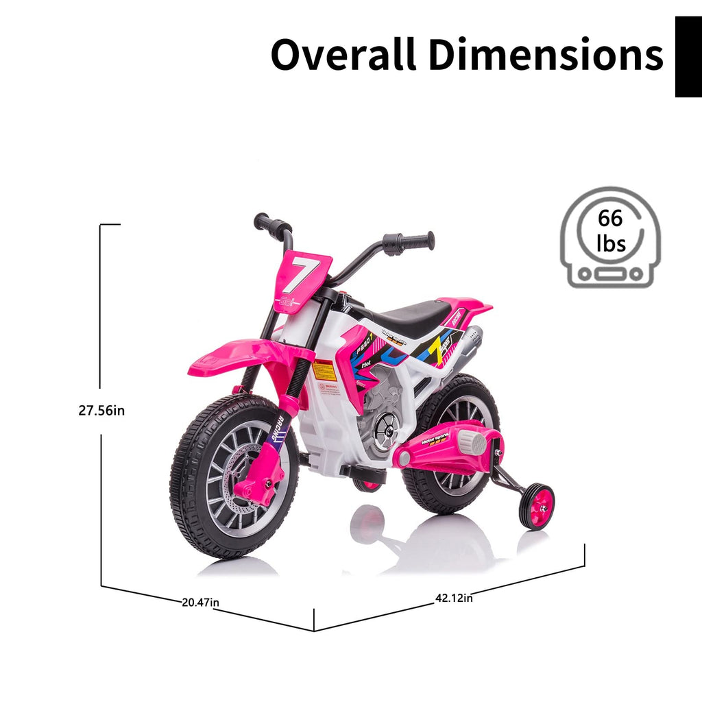 12V Ride On Motorcycle with Training Wheels I1522