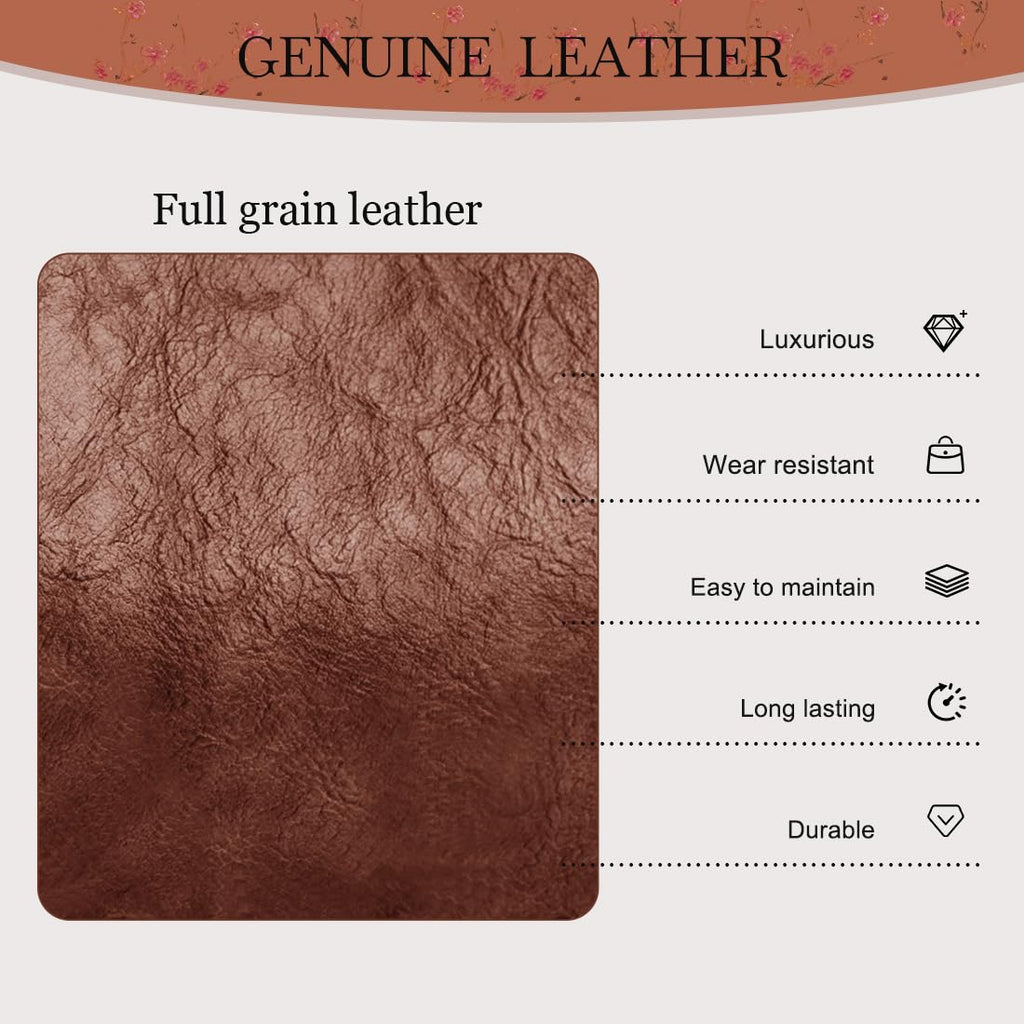 Genuine Leather Flower Embossed Shoulder Bag G152