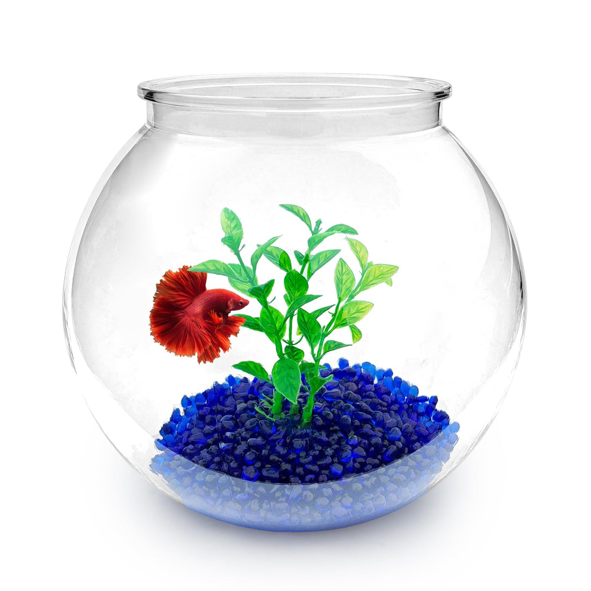 Mini Plastic Aquarium Starter Kit, 0.8 Gallon Fish Tank J77901