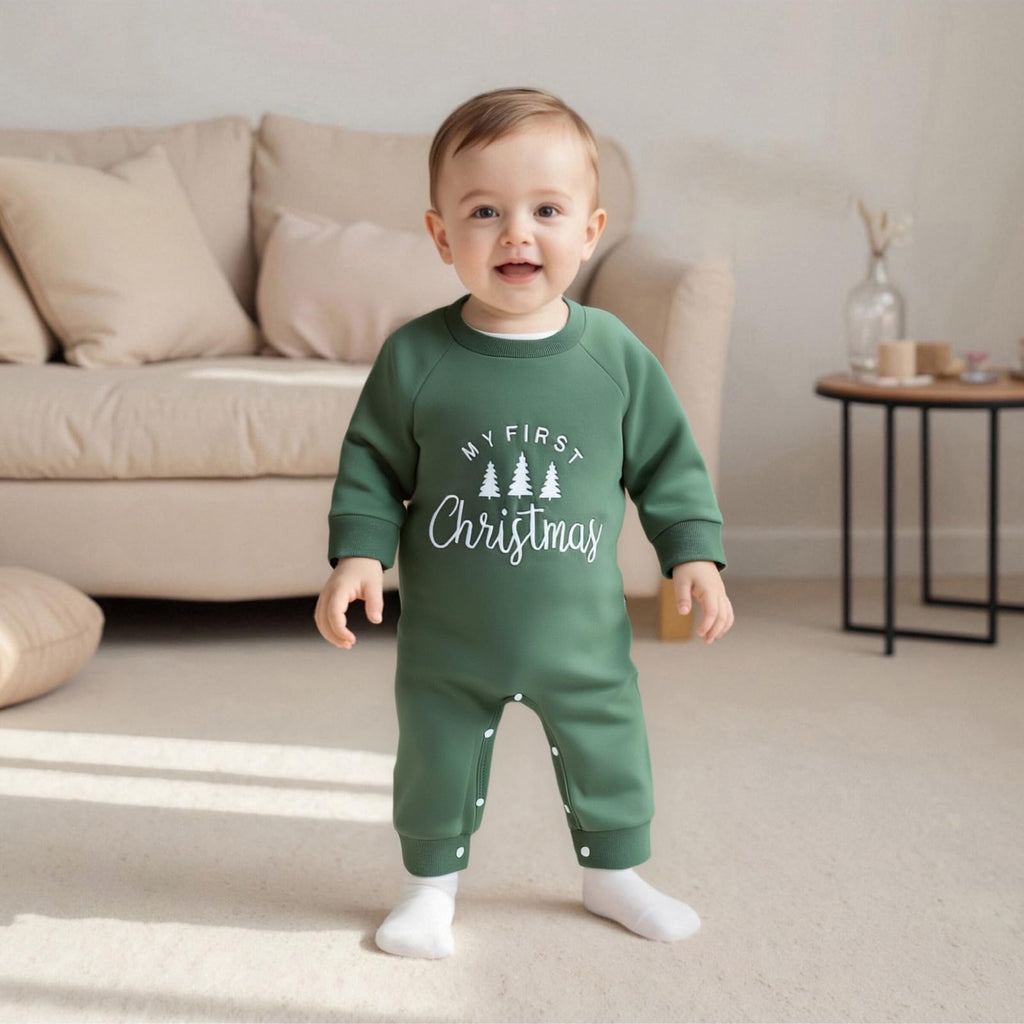 Newborn Thanksgiving Sweatshirt Jumpsuit Romper Y479