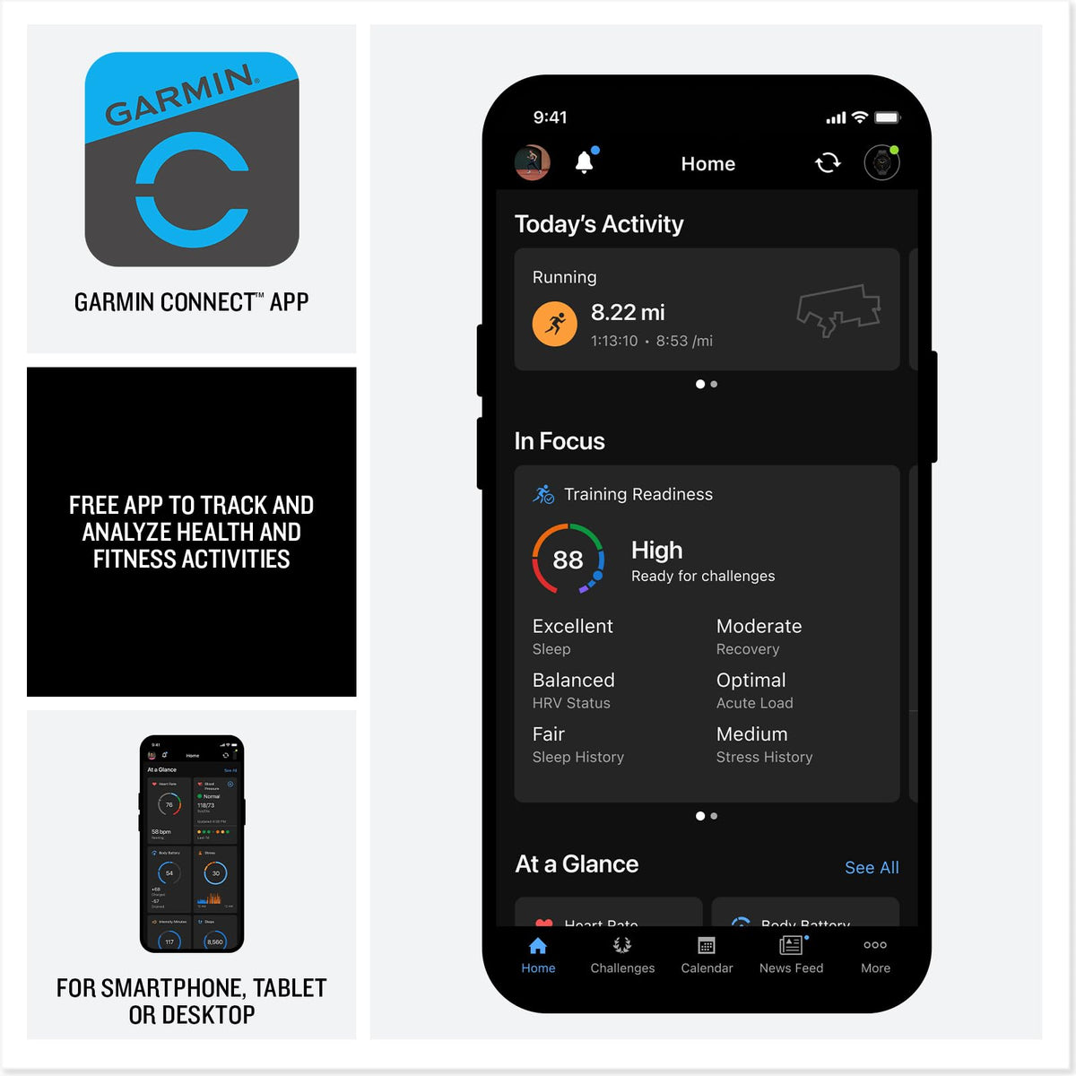 Black 51mm Smartwatch U2993