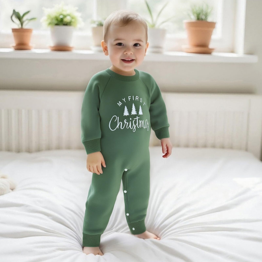 Newborn Thanksgiving Sweatshirt Jumpsuit Romper Y479
