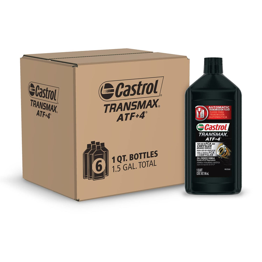 Transmax ATF+4 Automatic Transmission Fluid, 1 Quart, Pack of 6 W334608