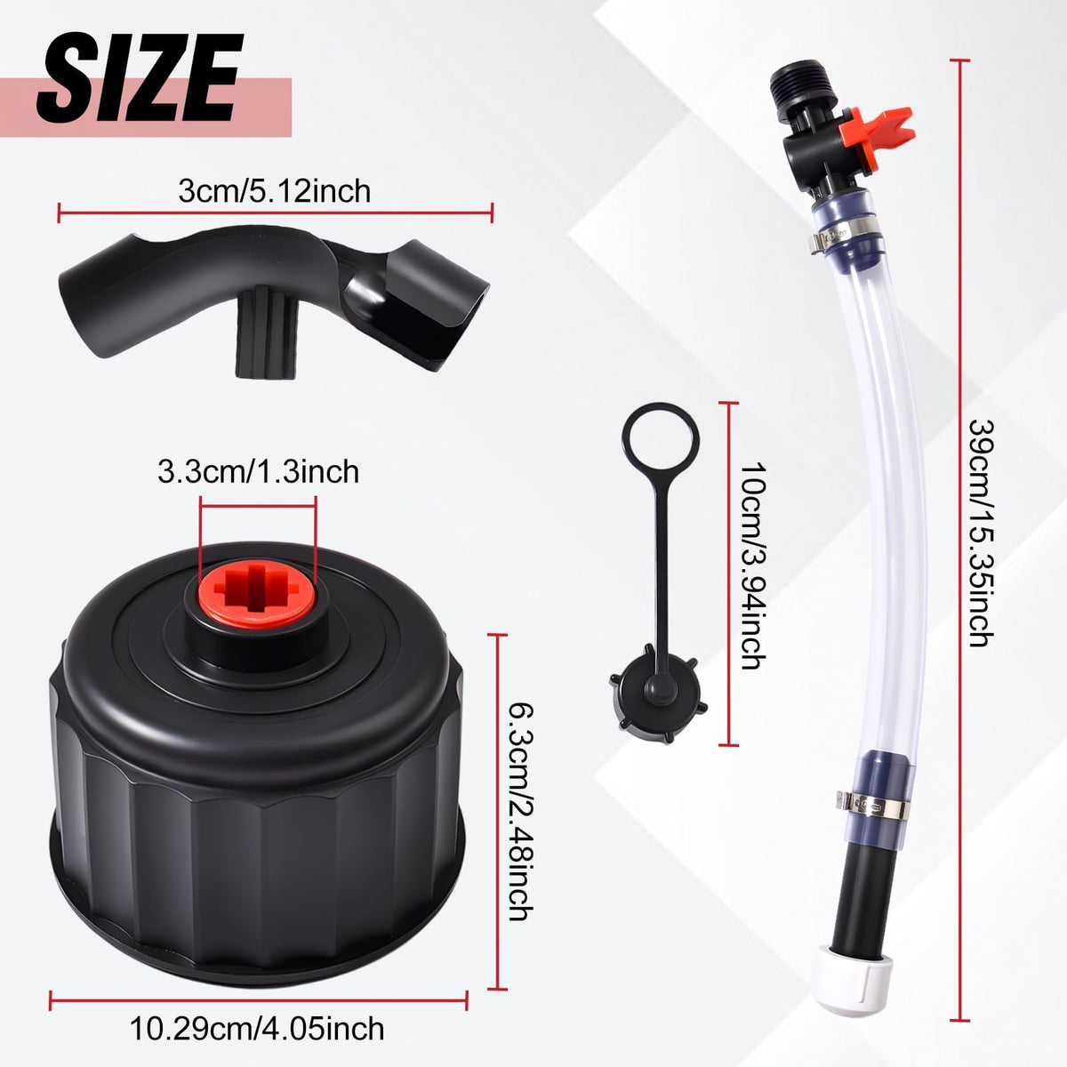 4Pcs Racing Fuel Filler Hose Kits X24668