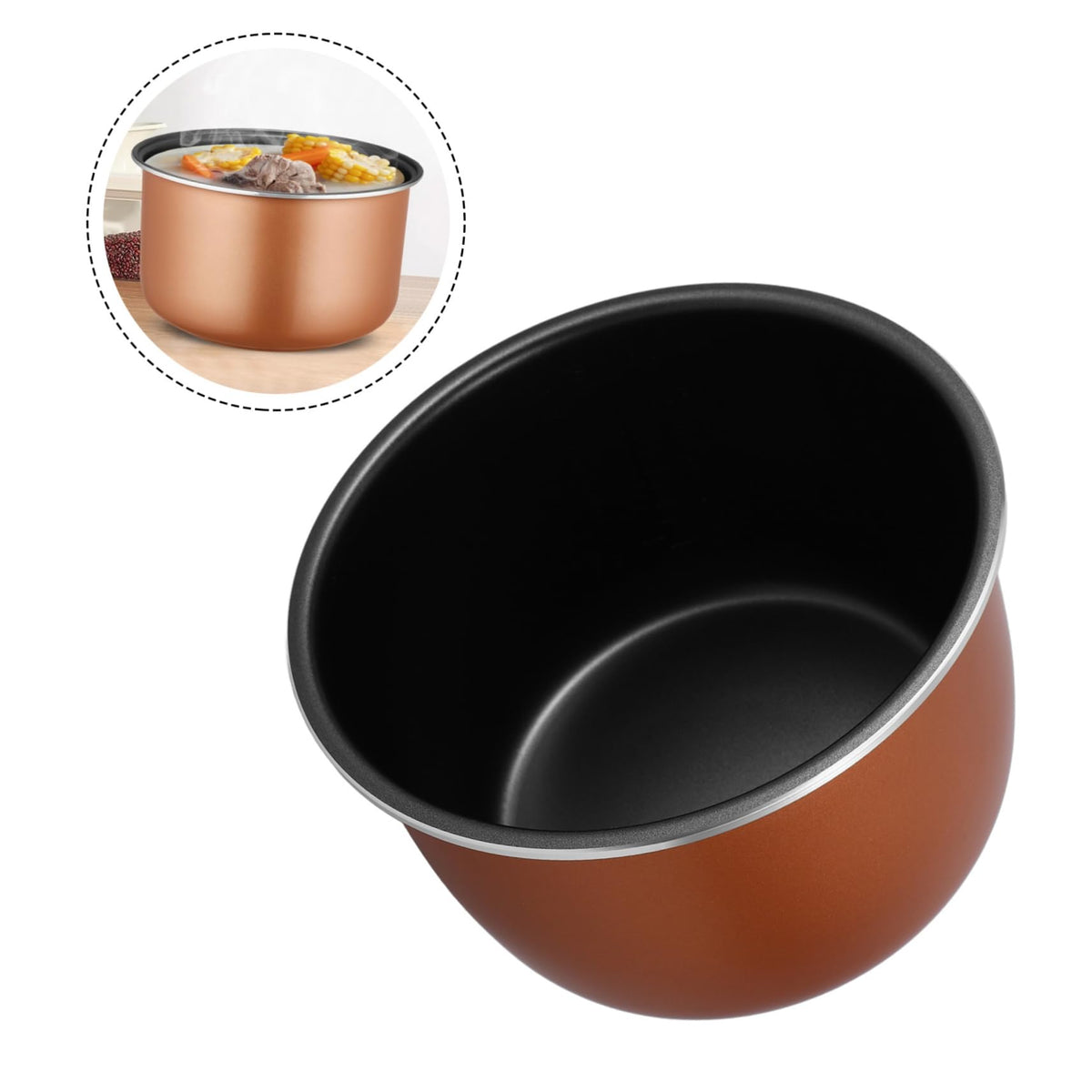 Aluminum Alloy Non-stick 4l Replacement Inner Pot Y961458