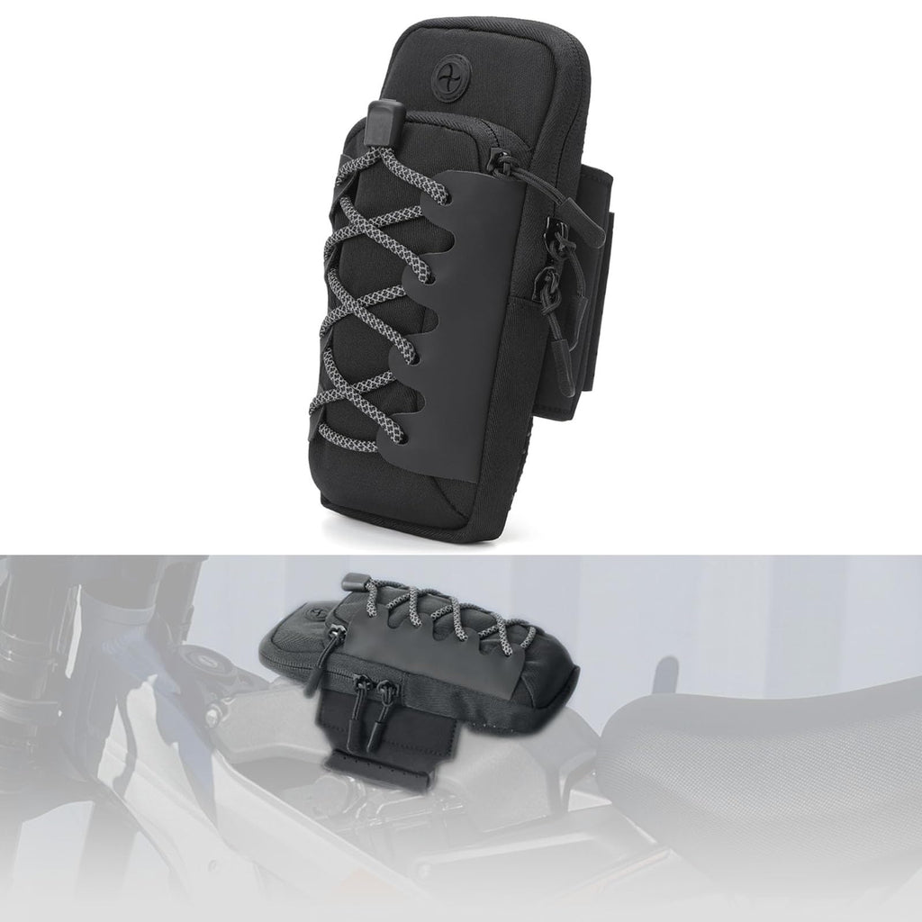 Black Motorcycle Front Frame Bag E59262