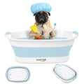 Collapsible Dog Bath Tub with Drain Plug I11740