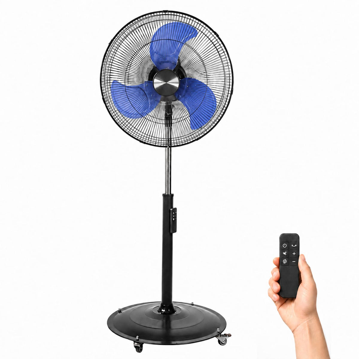 20 Inch Quiet Oscillating Pedestal Fan with Casters Q4370