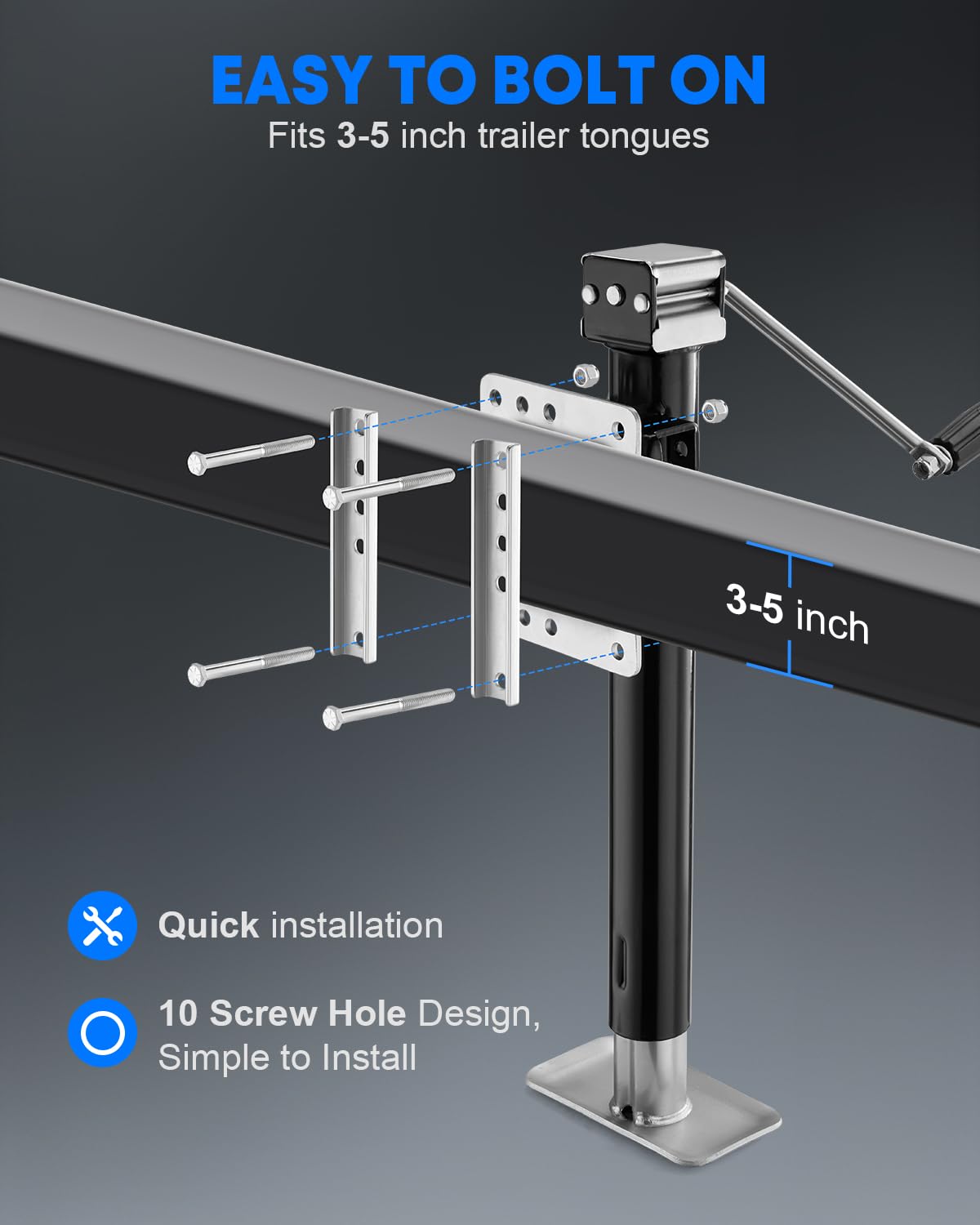3000 lbs Trailer Jack N160