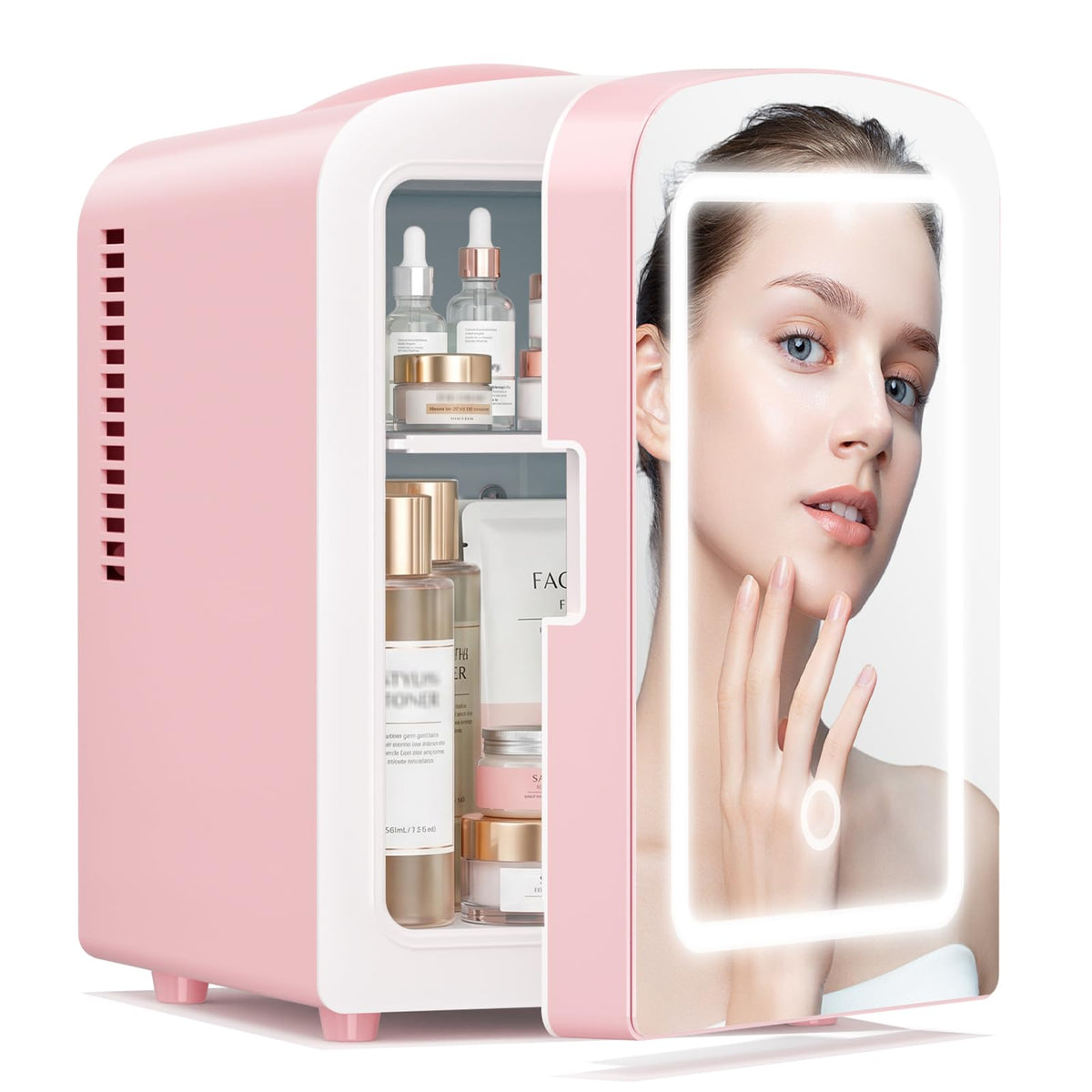 4L Mini Skincare Fridge with LED Mirror T9853