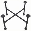 Black Industrial Pipe Table Leg Set W65382