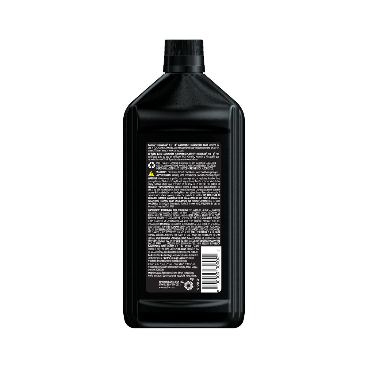 Transmax ATF+4 Automatic Transmission Fluid, 1 Quart, Pack of 6 W334608