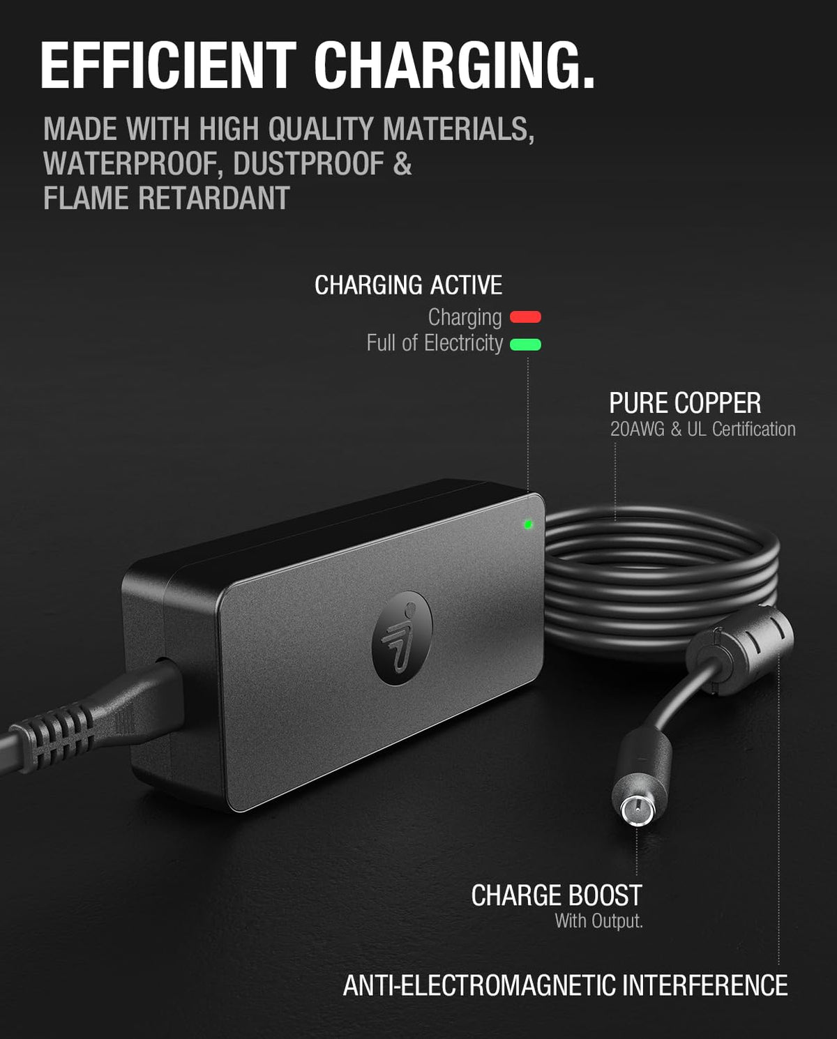 42V AC/DC Adapter 1.7A 71W Power F306797