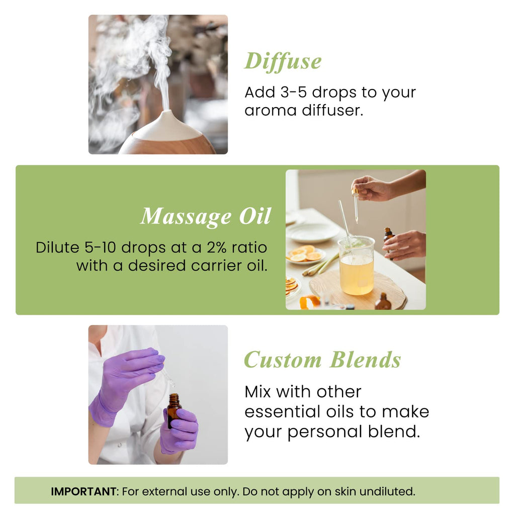 Peppermint and Lavender Essential Oils Set 2 x 4 Fl Oz W147