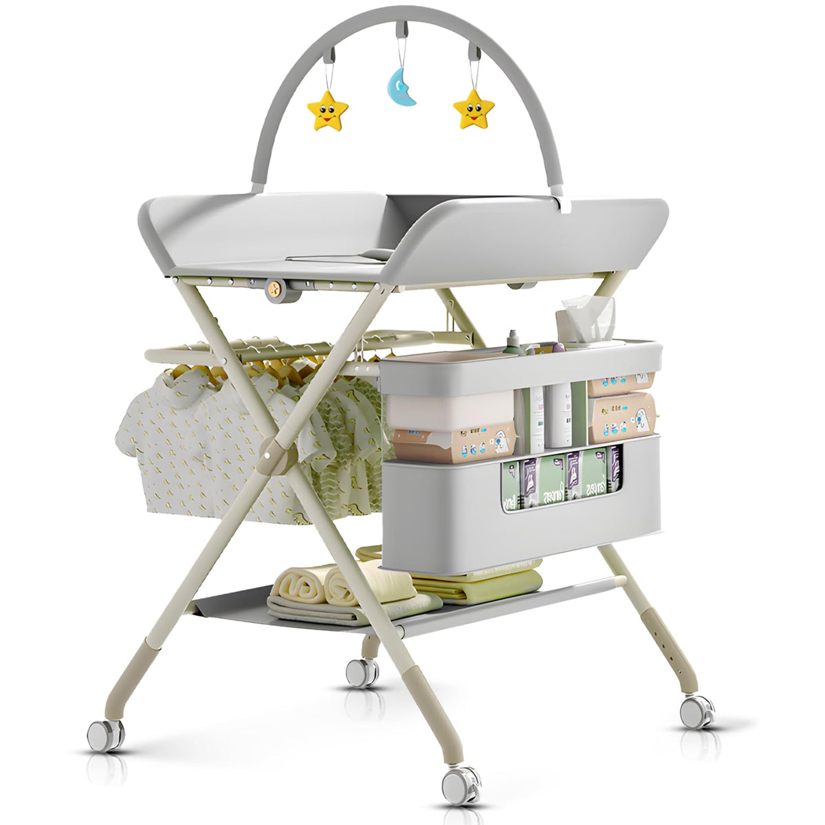 Portable Baby Changing Table with Wheels I14602