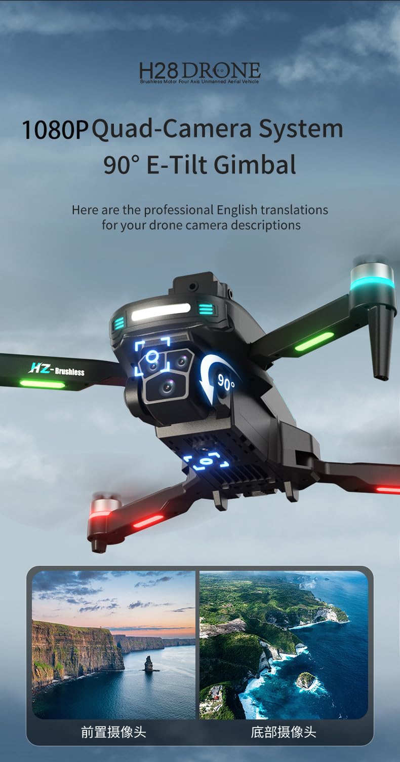 Foldable 1080P Camera Drone with 2 Batteries X369