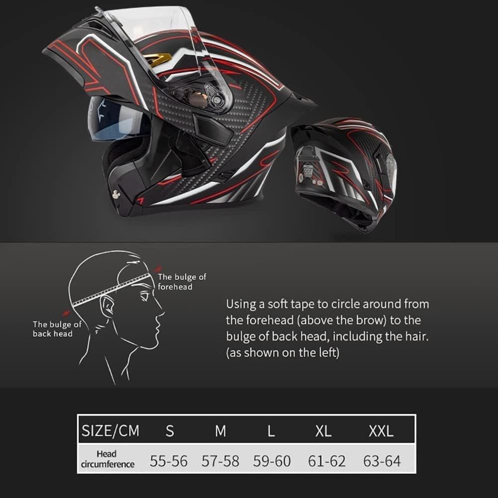 DOT Approved Flip up Full Face Modular Motorcycle Helmet R2419