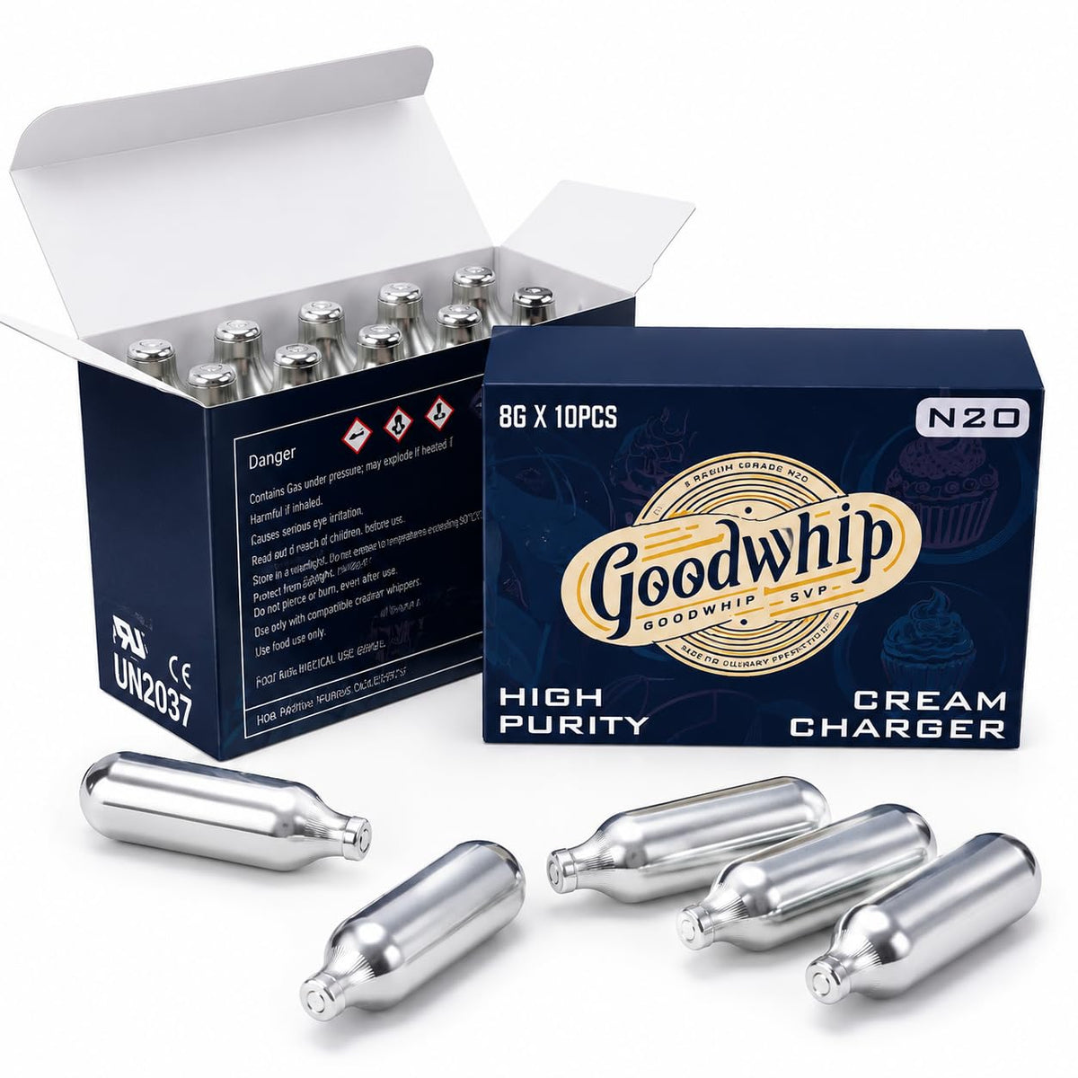 8g N2O Whipped Cream Chargers 10-Pack M779307