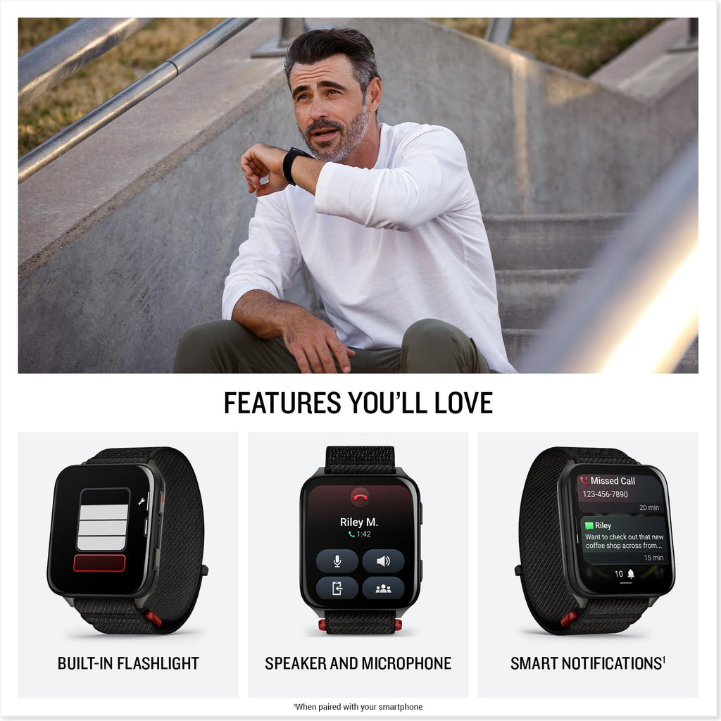 Black 51mm Smartwatch U2993