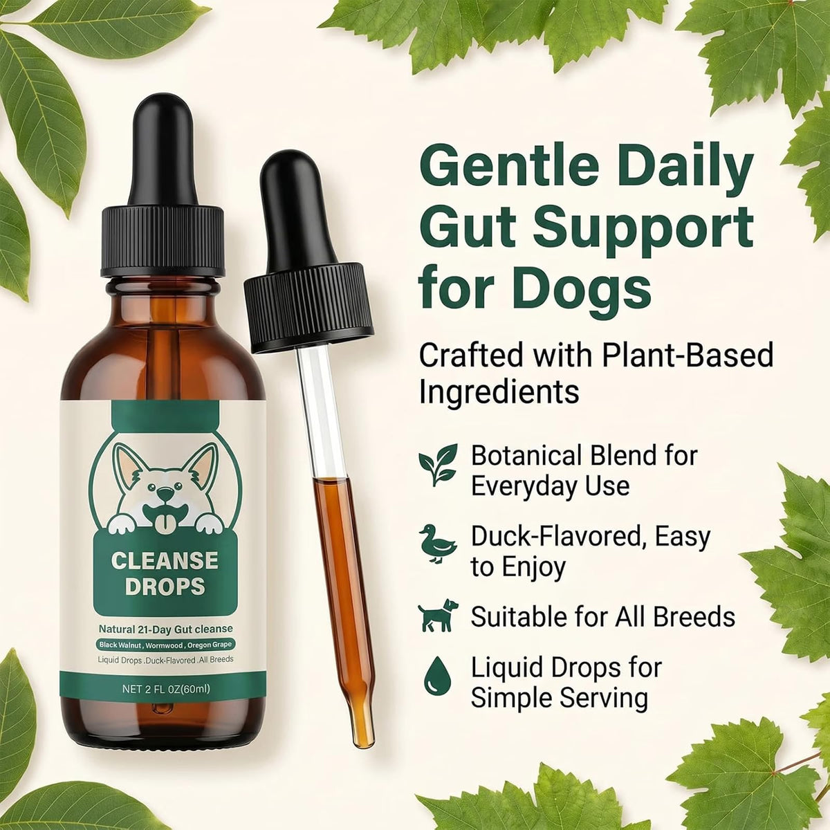 Triple Probiotics Supplement Drops 60 ML J5414