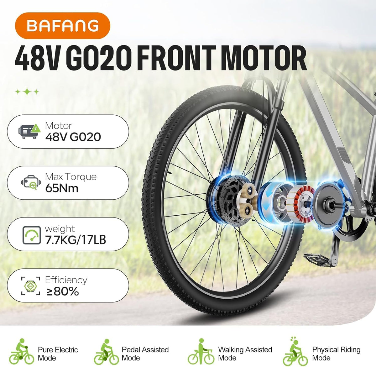 48V 500W 750W Ebike Conversion Kit T34410