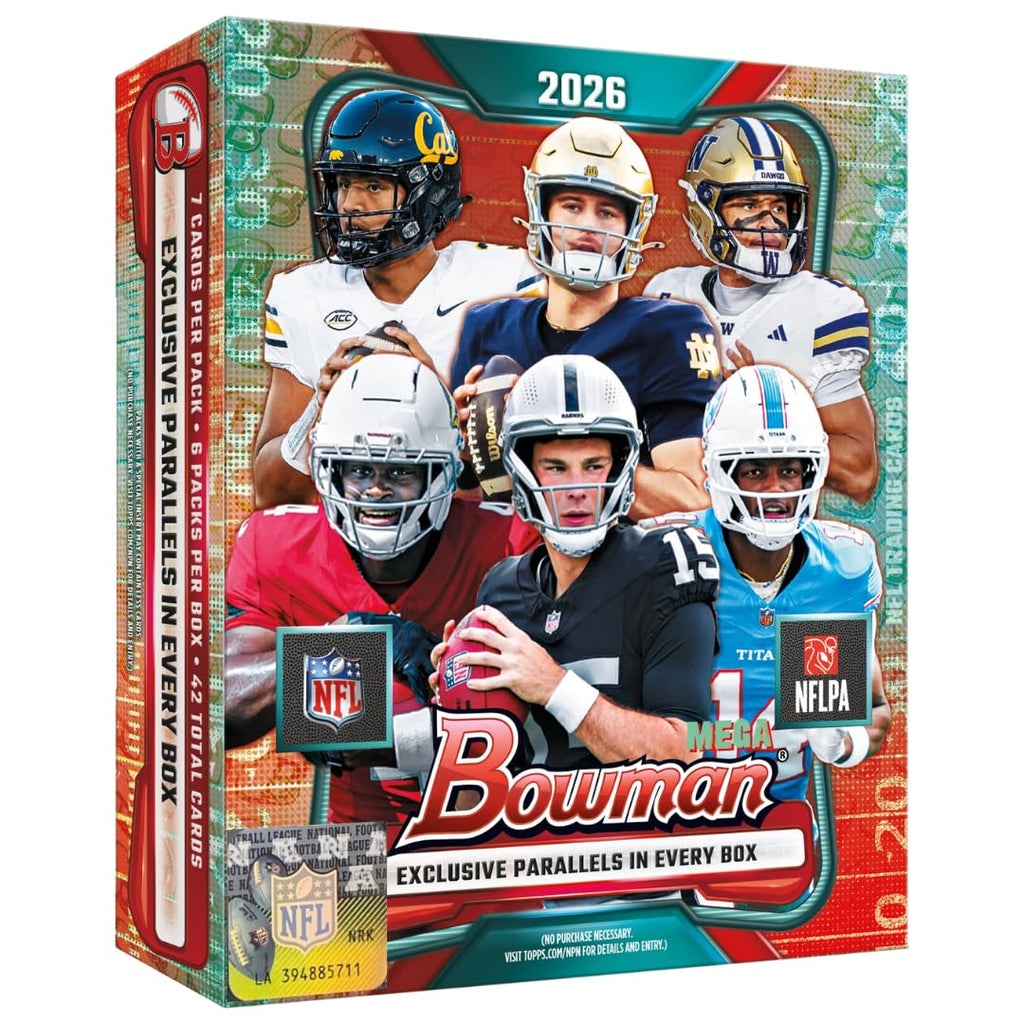 2026 Bowman Football Mega Box Factory Sealed Q39558