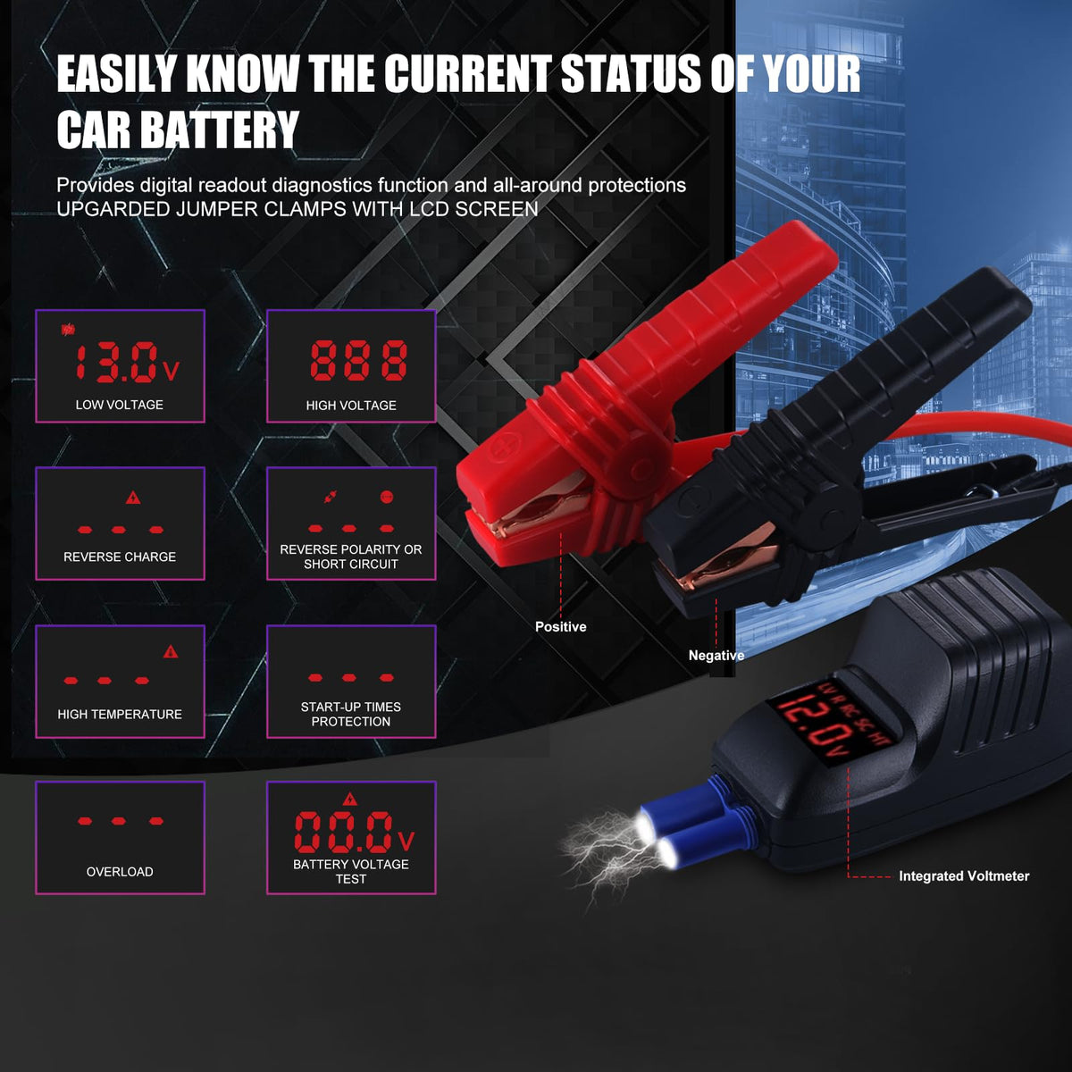 12V Car Jump Starter, 16800mAh K83674