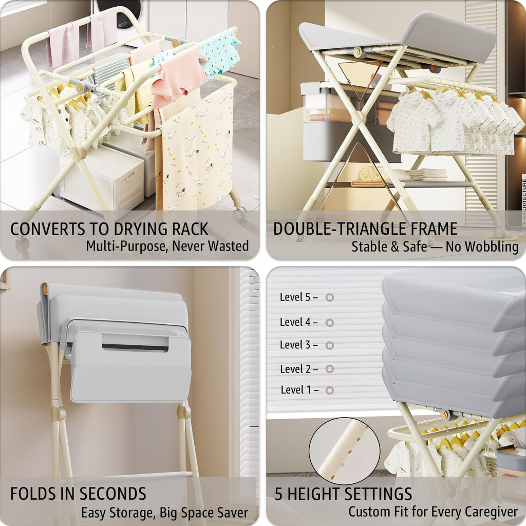 Portable Baby Changing Table with Wheels I14602