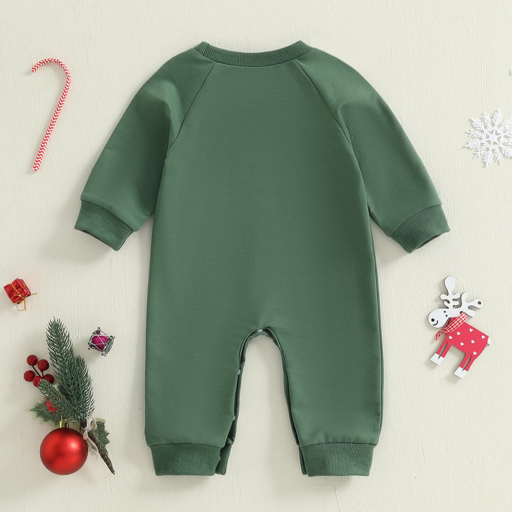 Newborn Thanksgiving Sweatshirt Jumpsuit Romper Y479