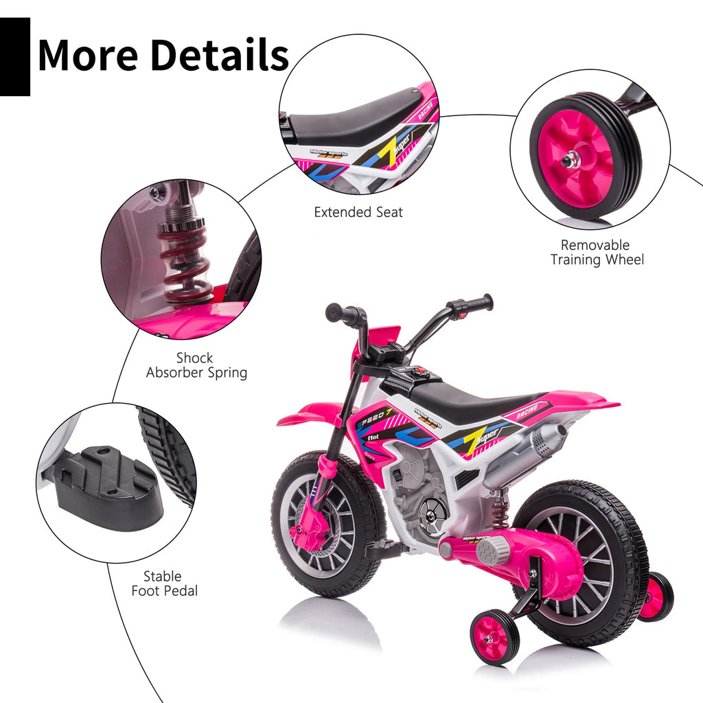 12V Ride On Motorcycle with Training Wheels I1522