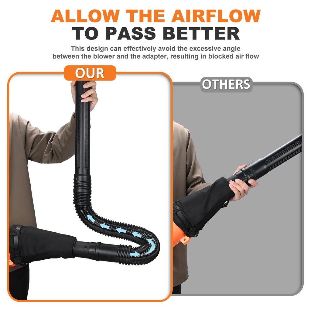 Leaf Blower Gutter Attachment with Telescopic Hose, 11 Feet G258954