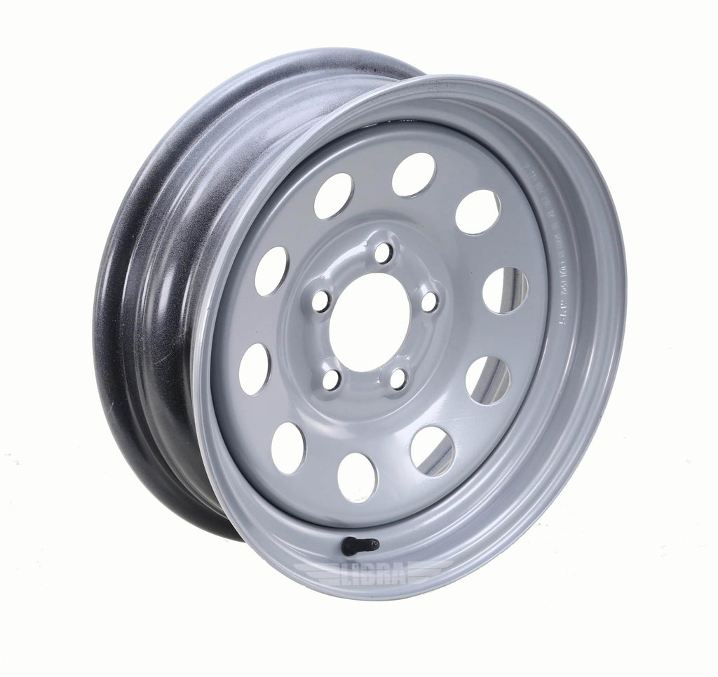 Trailer Tire Wheel ST205/75R15 8PR D 107M 5X4.5" PCD Silver Mod Rim U41913