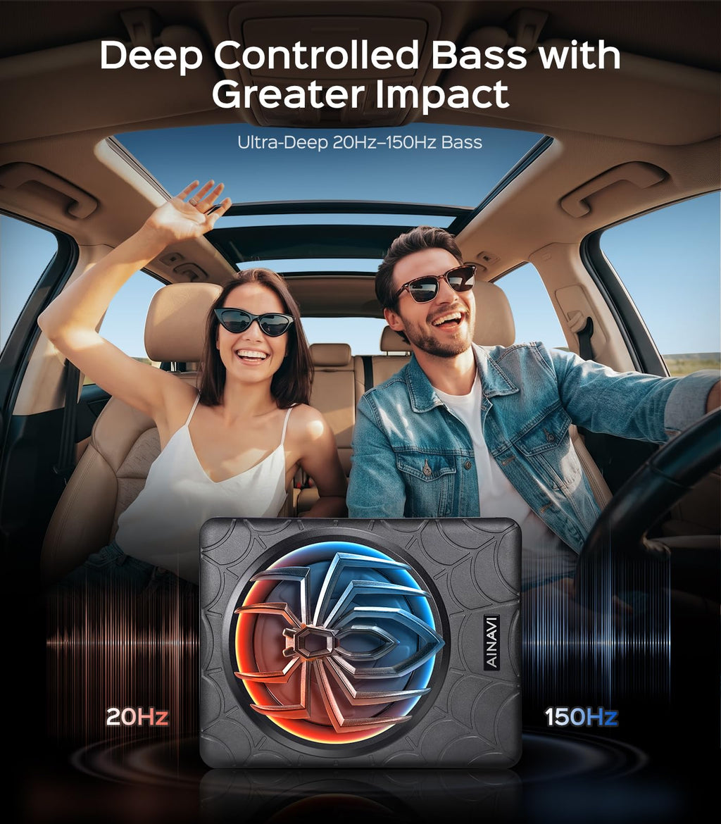 1200W 10" Powered Underseat Subwoofer with Amp N807470