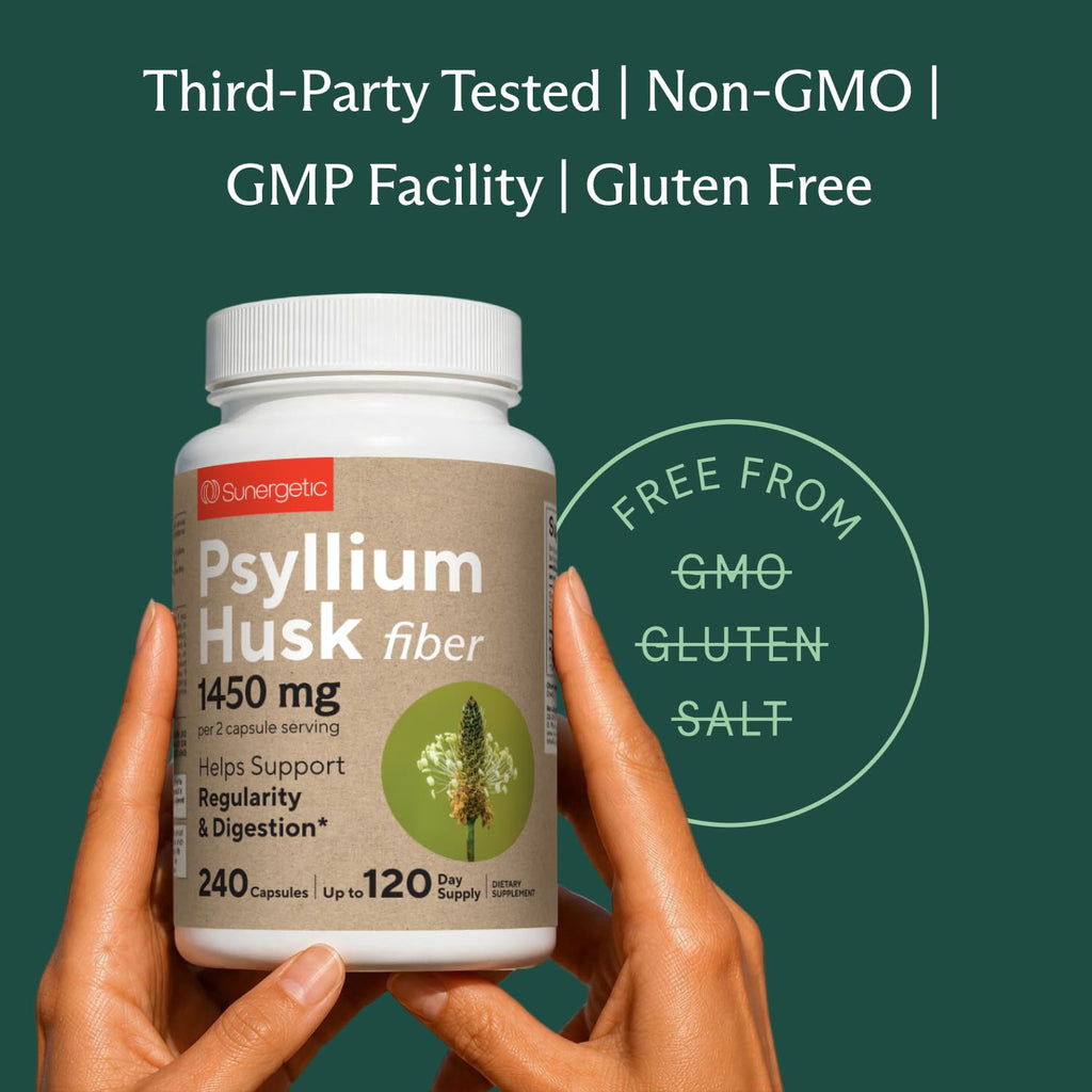 Psyllium Husk Fiber Supplement 1450mg 240 Capsules G18591