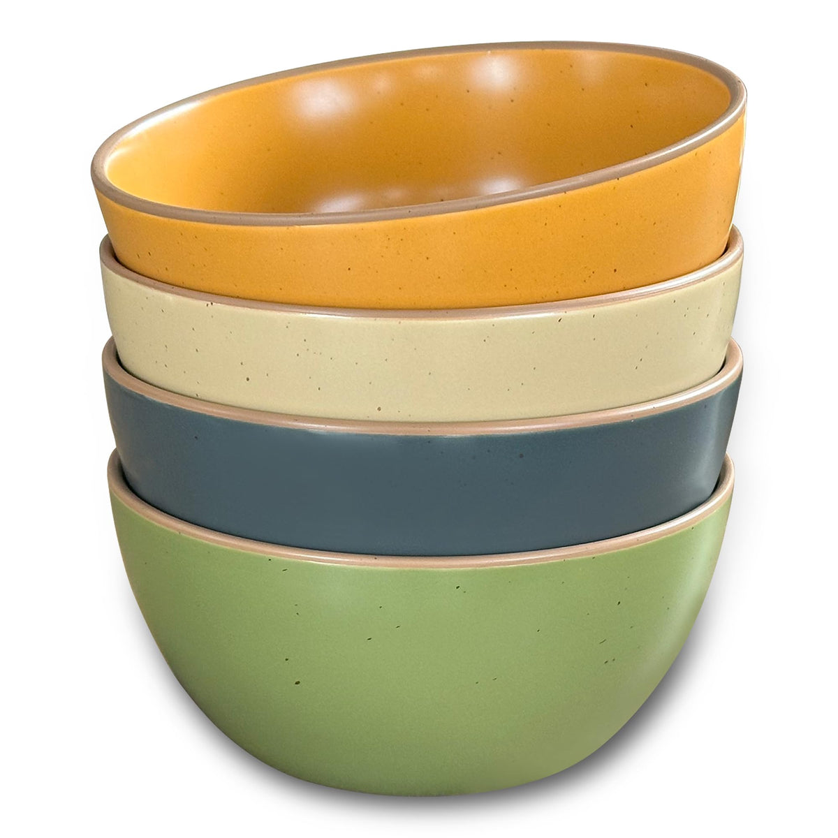 Ceramic Matte Bowls Set of 4 28oz B6474