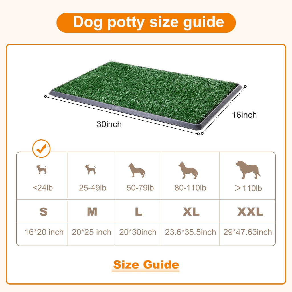 Dog Grass Pad with Tray 16x20in S7754