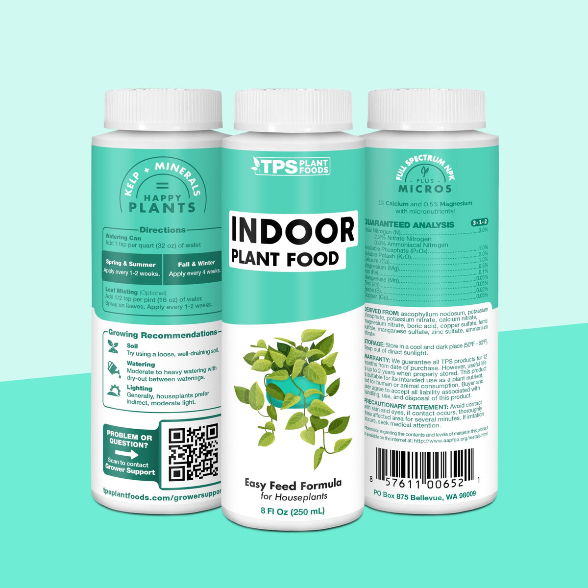 Indoor Plant Food Liquid Fertilizer 32oz Y509