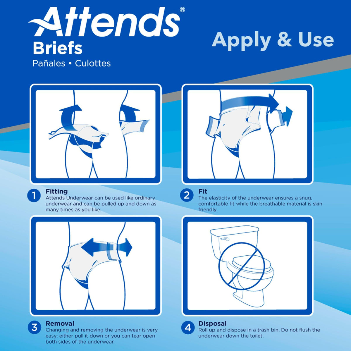 Large/X-Large Adult Incontinence Briefs 96 Ct Q93807
